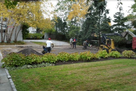 Sewer line replacement and asphalt repair in greenwich ct